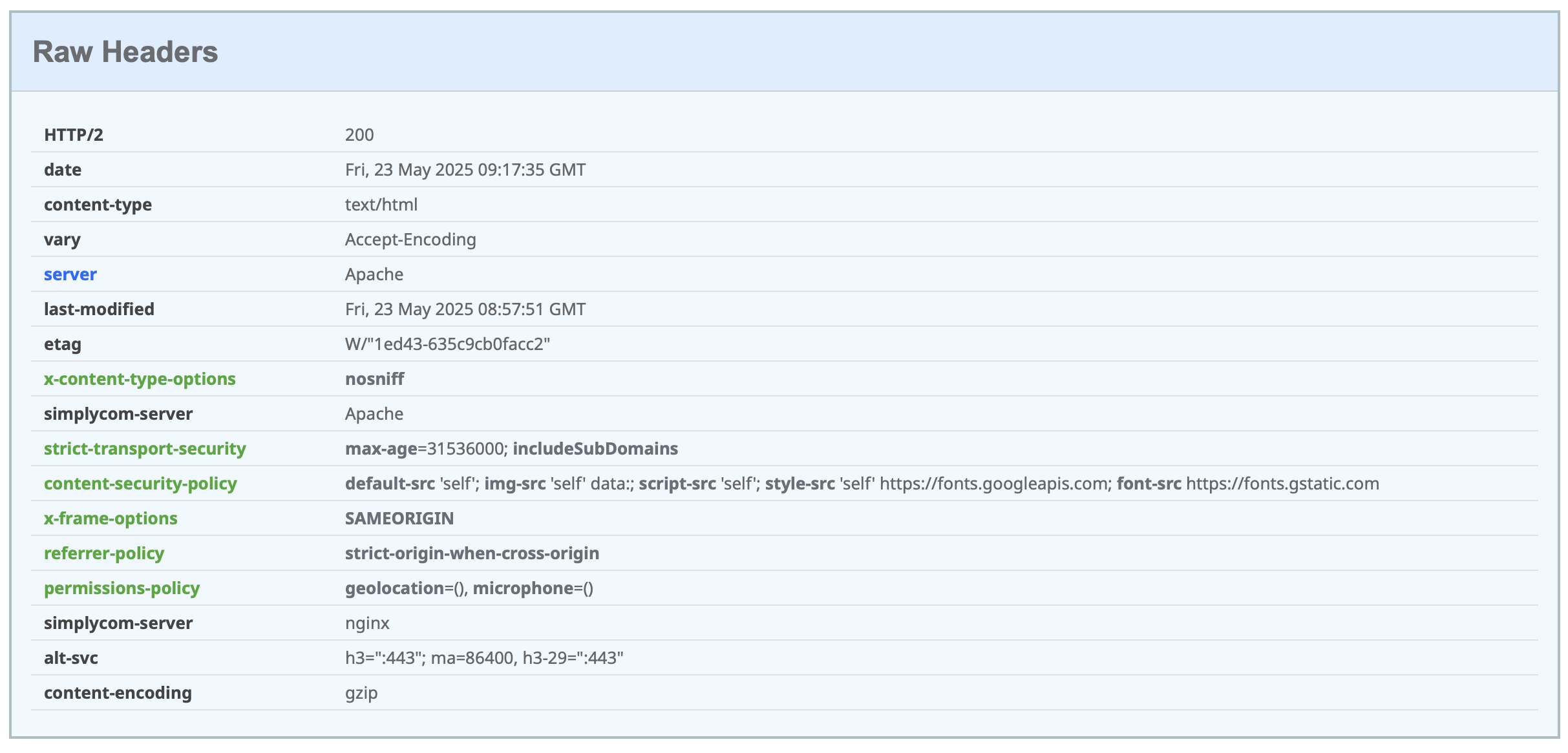 headerSecurity