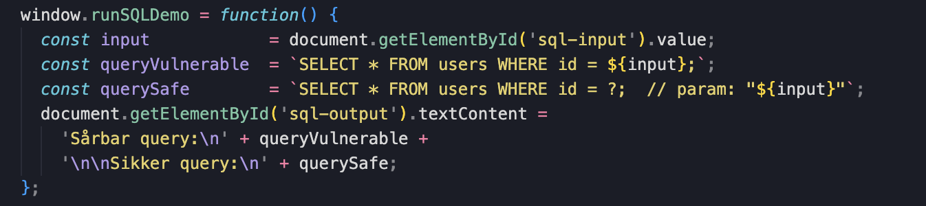 SQL Injection resultat